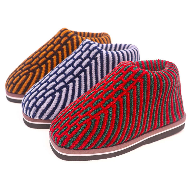 【成品毛线棉靴】冬季保暖纯手工棉鞋棉拖鞋男女手工毛线鞋子1