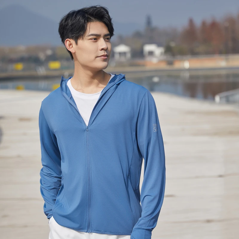 ZHAF防晒衣男款 防蚊 防紫外线 透气外穿钓鱼皮肤衣外套