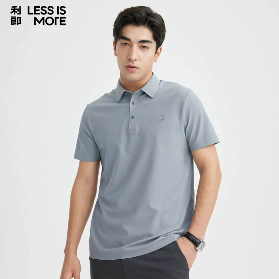 【冰萃系列】利郎男士透气商务百搭时尚POLO短T恤夏季休闲舒适