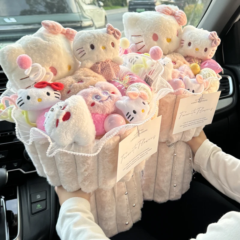 hellokitty玩偶花束生日礼物女生毕业送女朋友闺蜜女孩子儿童朋友