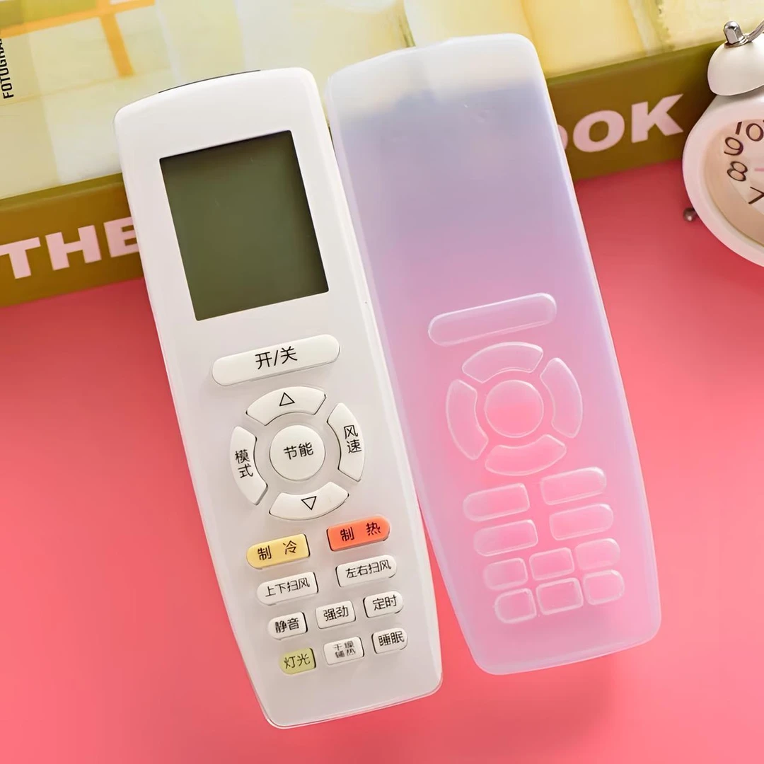 防污空调遥控器保护套硅胶弹力全包板透明套子摇控制器防水防尘罩