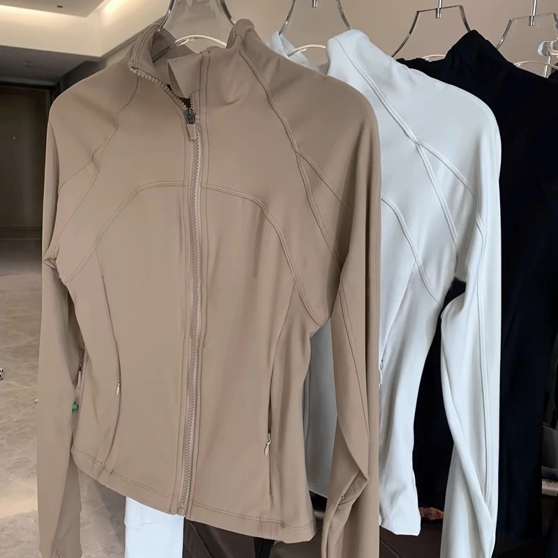 可可色 漫画身材 高奢立领休闲瑜伽外套 2610