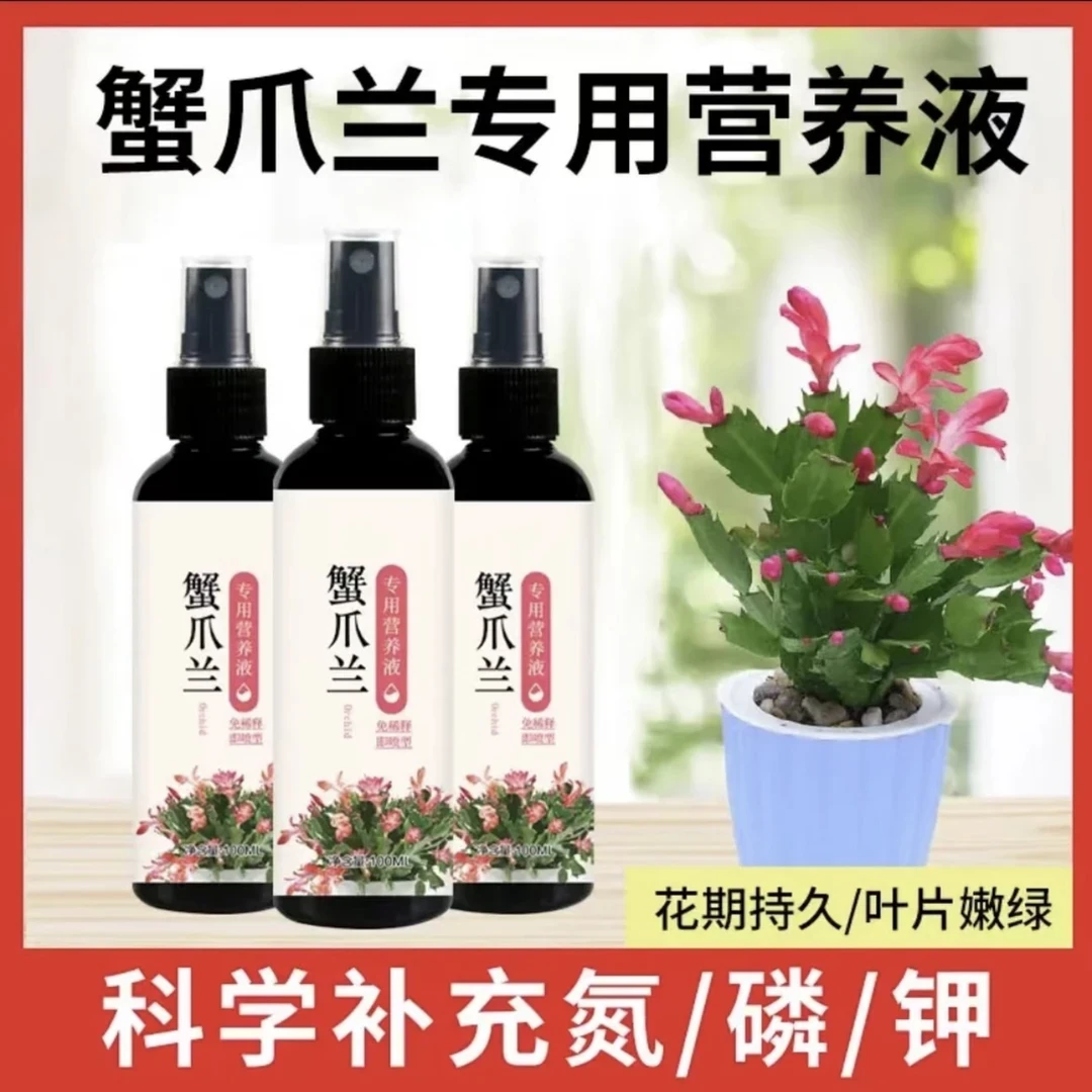 【抢！拍1发6瓶】蟹爪兰营养液专治叶子变软枯萎倒伏发黄植物肥