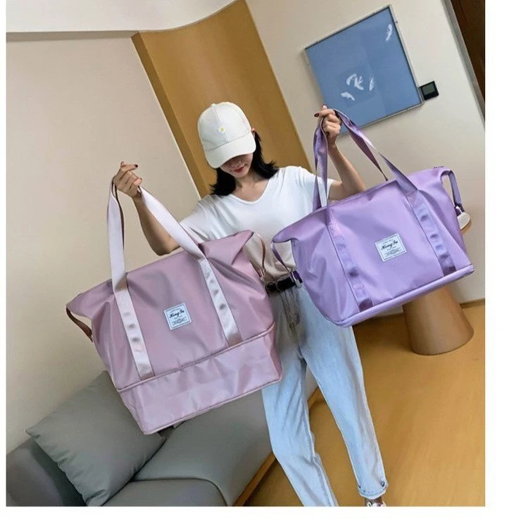 【可扩展】旅行包大容量短途行李包手提收纳袋孕妇待产轻便零钱包yj