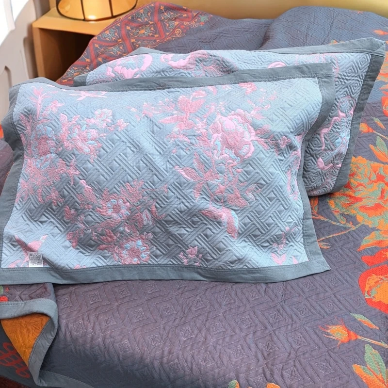 【颜如玉枕巾】全棉透气成人柔软时尚枕巾50CM*80cm（±2厘米）