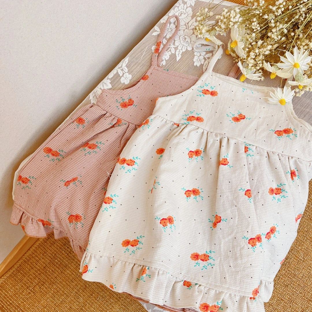 W21D09    女童春季新款花朵吊带裙  小雅姐姐童品