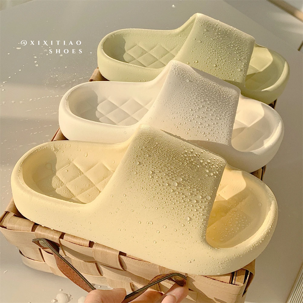 细细条 休闲简约防水防滑一字拖情侣室内软底踩屎感舒适凉拖鞋