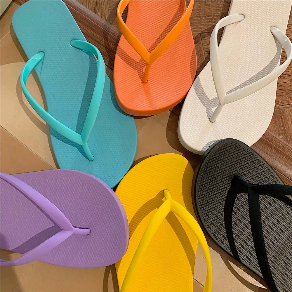 细细条 ins时尚百搭外穿软底防滑人字拖学生夏季韩版沙滩凉拖鞋女