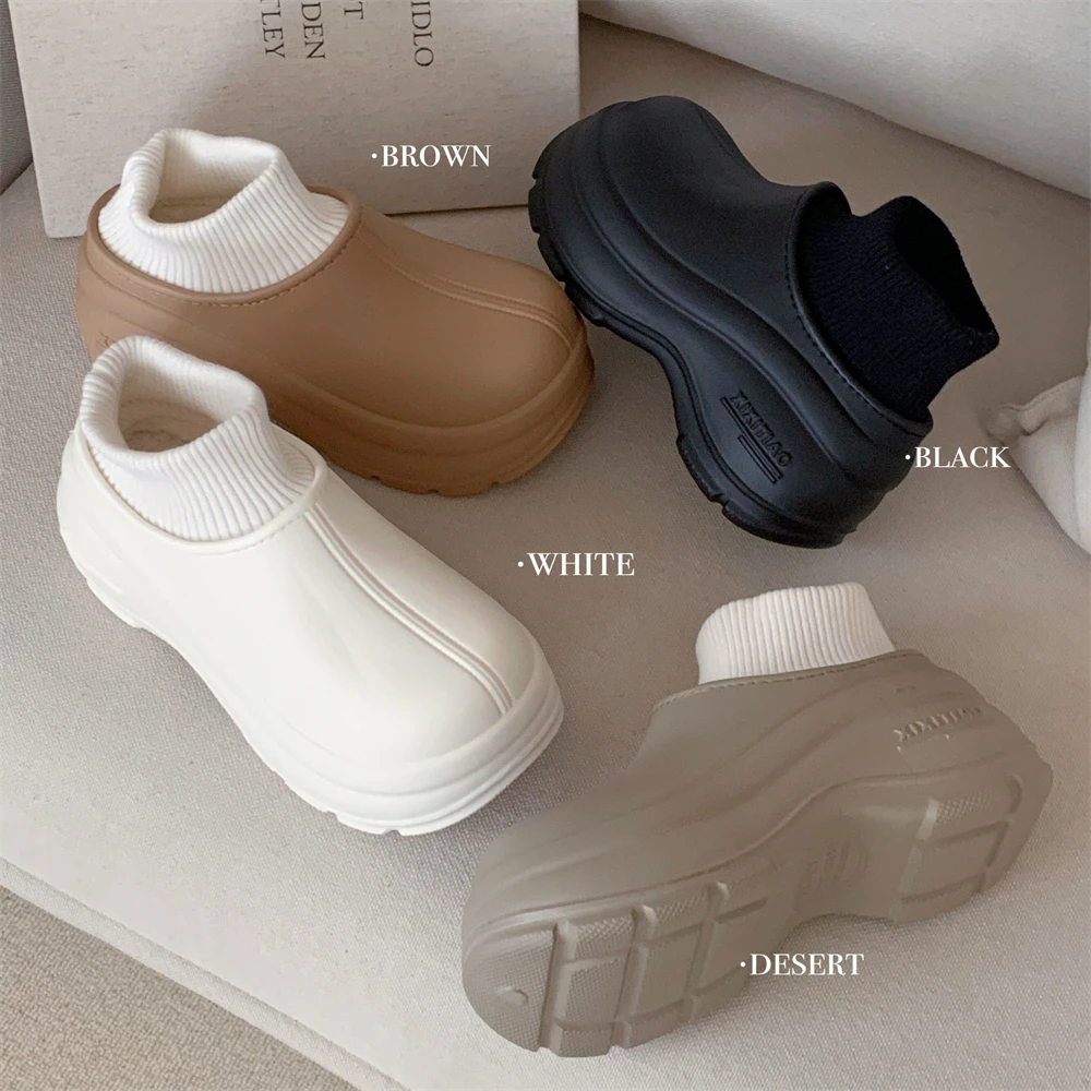 细细条 女士时尚街头风休闲百搭防滑棉靴厚底防滑加绒保暖雪地靴