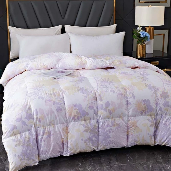 法国95雪雁绒110朵 4A级别高档羽绒被冬被静音柔软立体轻奢舒适