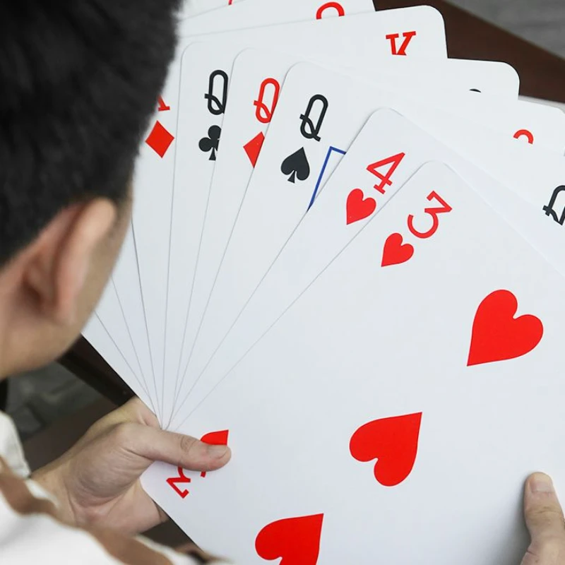 超大扑克牌闲时聚会桌游斗地主搞怪巨型创意大字牌特大号纸牌