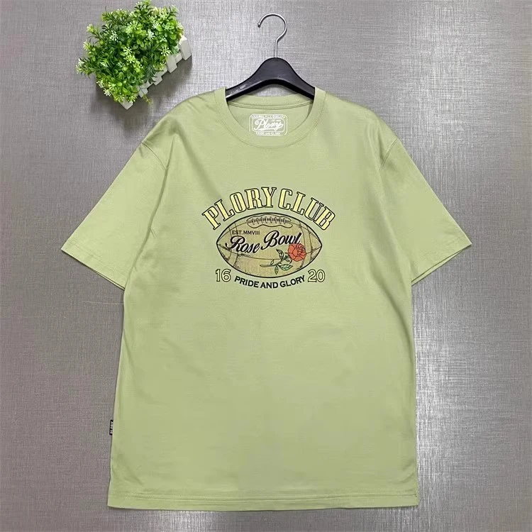 大老鹰PLORY正品PORAC2505S夏男女款潮流印花圆领短袖T恤