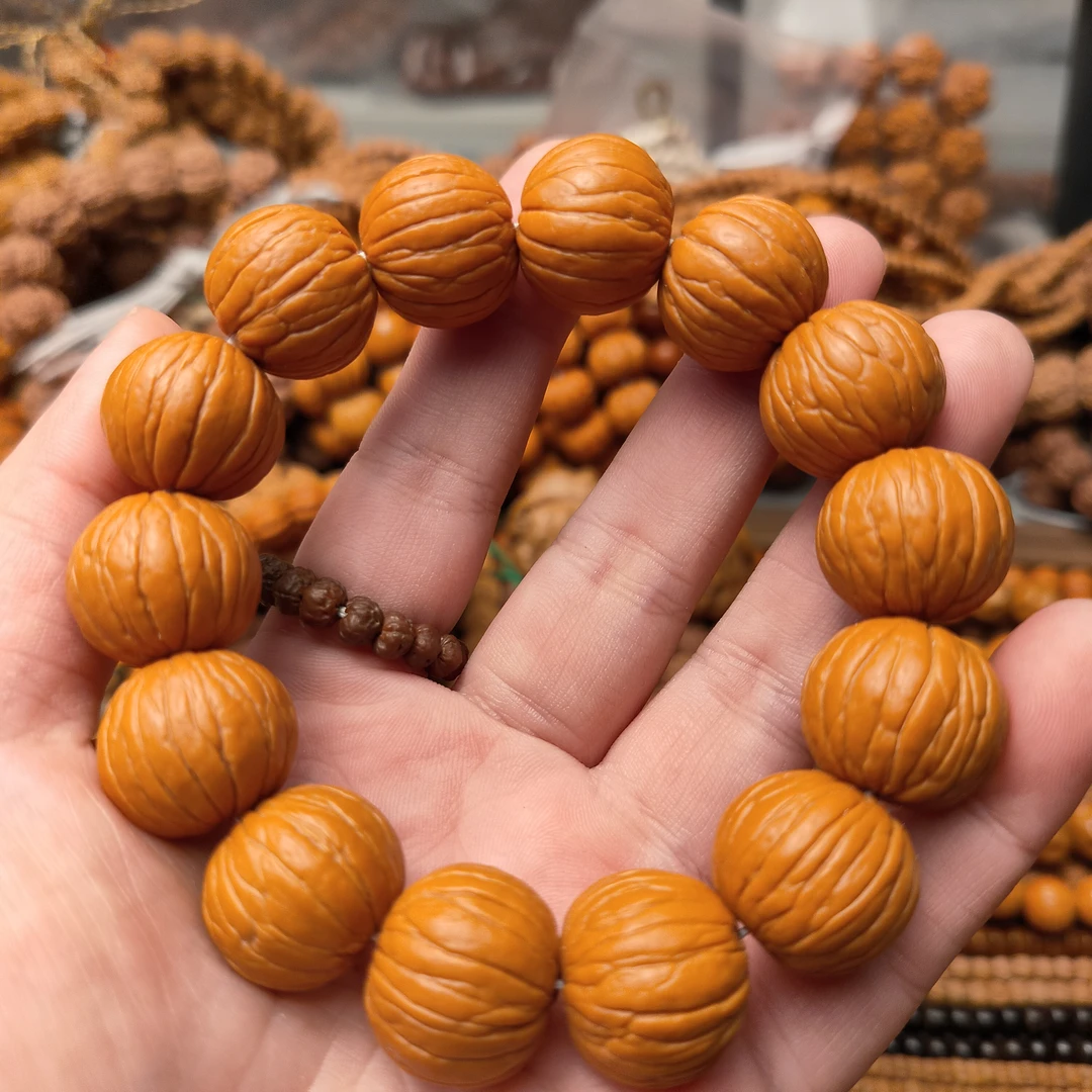 猴头土豪手串18mm左右猴头核桃大土豪原皮全品无修核桃手串