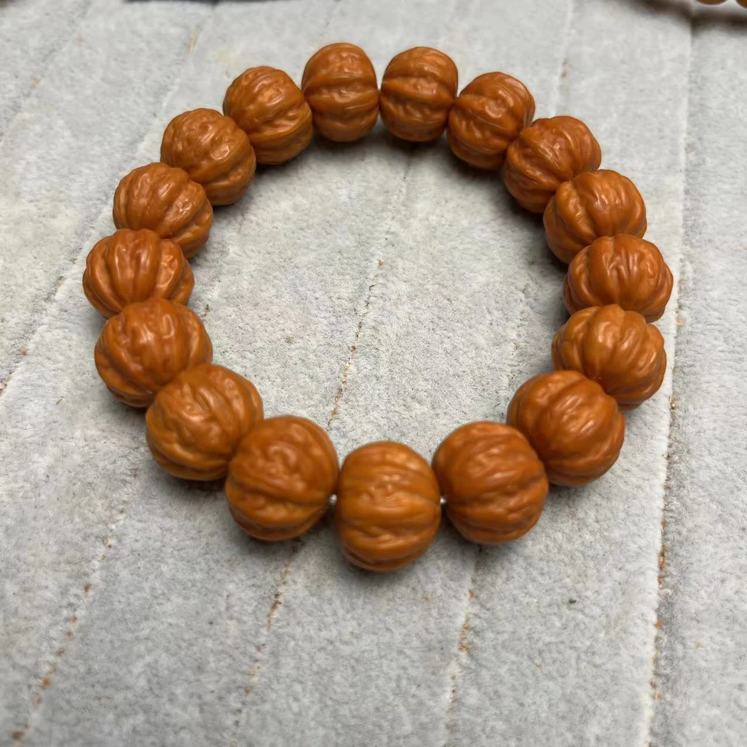 全品京八棱18mm猴头核桃手串精挑磨盘桩八棱猴头手串