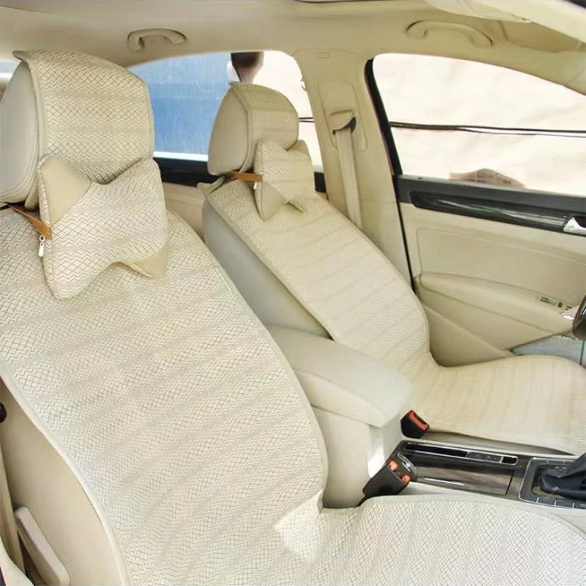 绿洲绿洲汉麻汽车坐垫吸湿透气四季高端通用中型轿车前后排车坐垫