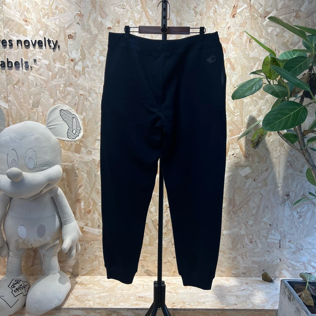 爱马仕 hermes logo 藏青色 长裤 98新 L码 ys000150
