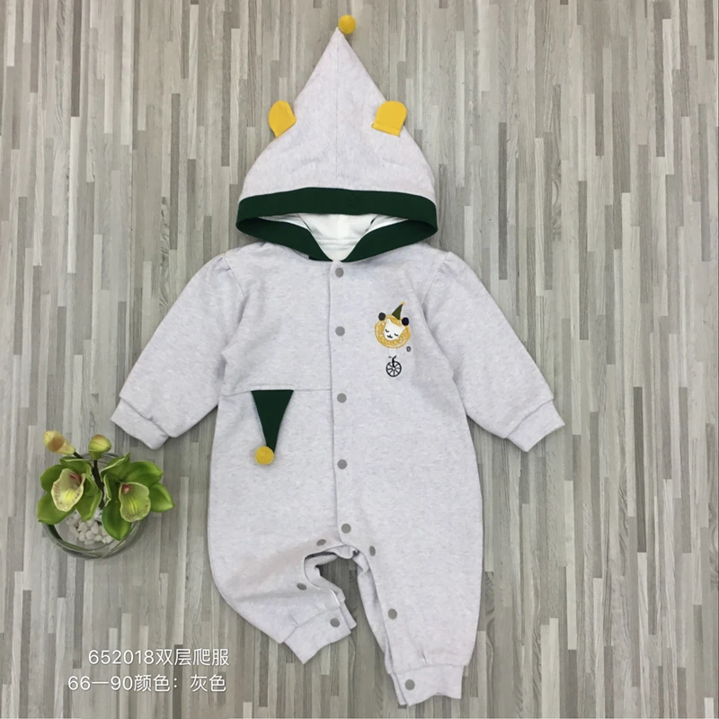 婴格朗迪YG652018儿童春秋双层连体爬服（默认微瑕介意勿拍）