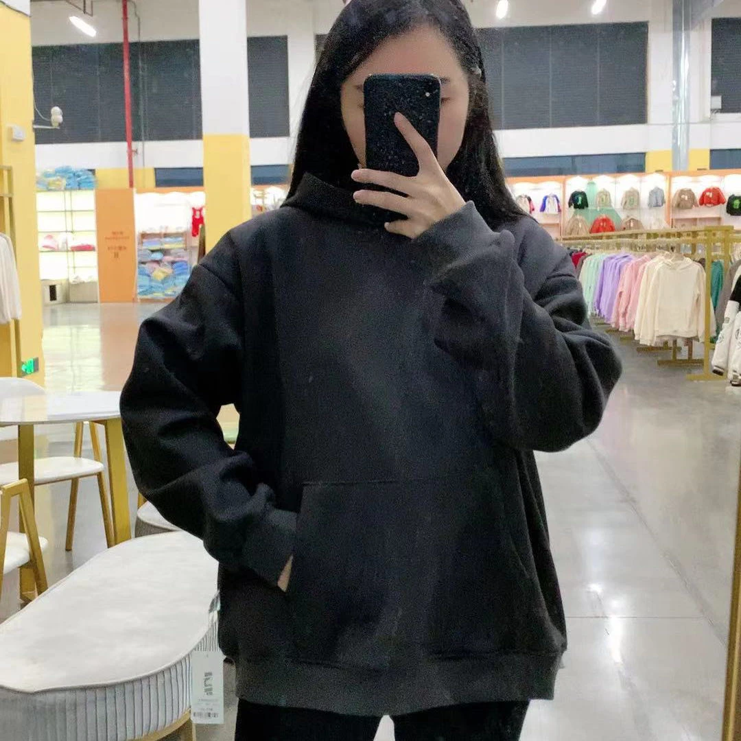 婴格朗迪YG7176女款时尚纯色百搭成人女士连帽韩版卫衣