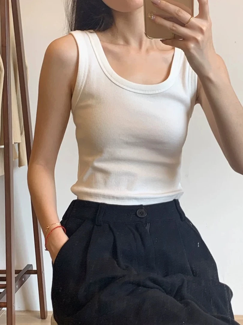 2024新款修身百搭显瘦外穿打底背心 8613