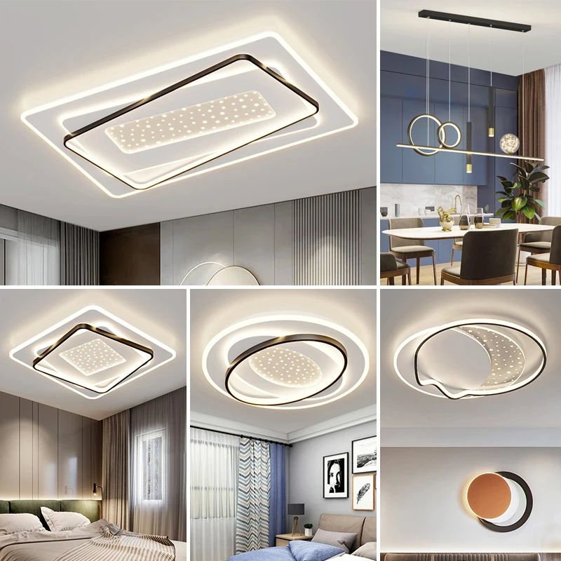 客厅灯现代简约大气轻奢卧室主卧室灯中山吸顶灯智能led灯灯具