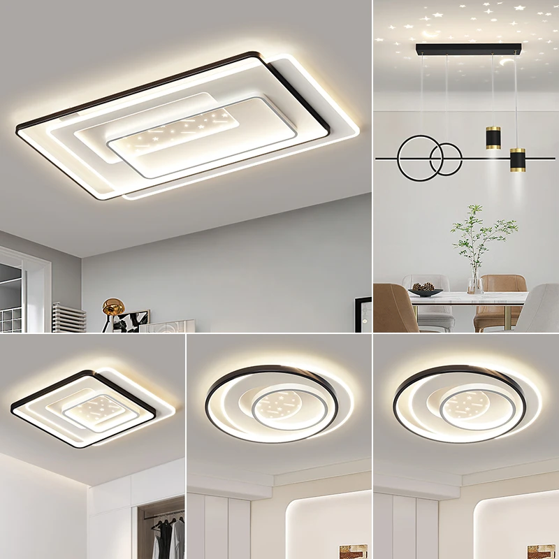 【顾家】新款客厅灯现代简约大气led卧室吸顶灯节能长方形