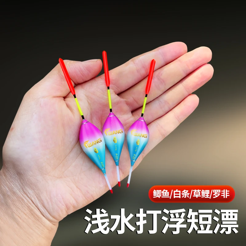 打浮专用漂浅水醒目加粗尾鱼漂钓鱼小浮漂渔漂短尾黑坑夜钓溪流