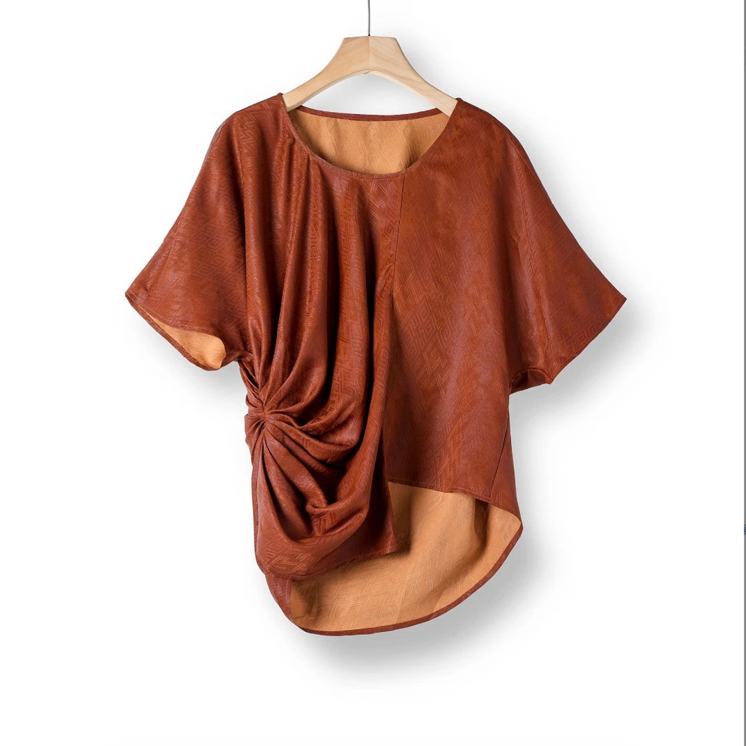 【万象有衣】如意菱格纹-高端原创设计师款上衣-6445