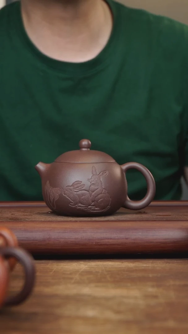 【闪购商品】紫砂茶壶270ml  西施  紫泥