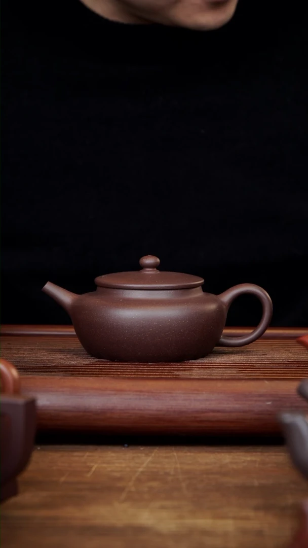 【闪购商品】紫砂茶壶490号 紫泥 210cc