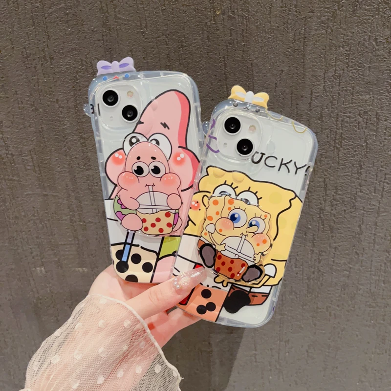 适用于【苹果/华为荣耀/OPPO/VIVO/小米】网红ins奶茶海绵手机壳