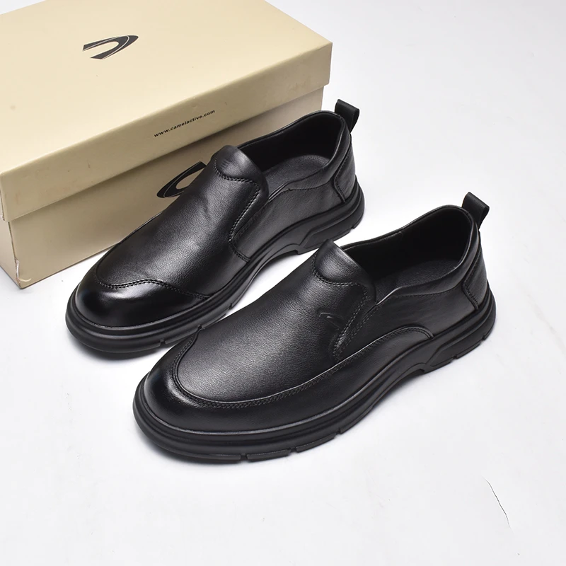 德国爸爸鞋休闲鞋一脚蹬套脚软底软面男士懒人鞋老爹皮鞋 2117