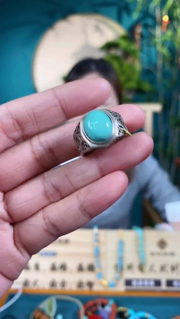 【闪购商品】绿松石珠宝奇石银S925镶嵌1