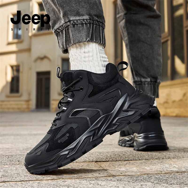 JEEPSPIRIT吉普男鞋爆款2025秋季新款时尚百搭男款休闲运动鞋子