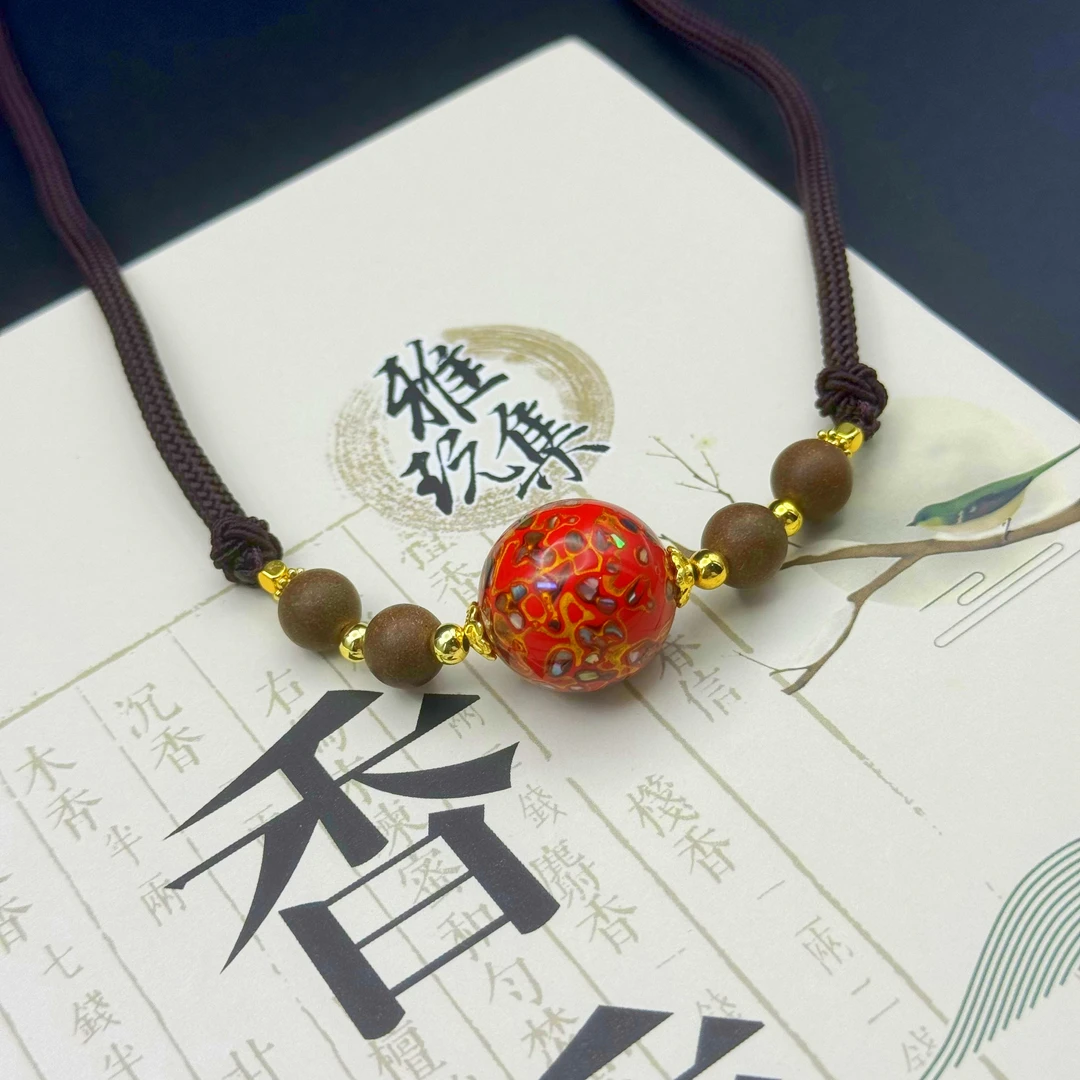 非金属木质手链 【龙涎香方】 合香珠 设计款脖挂 古法手工艺
