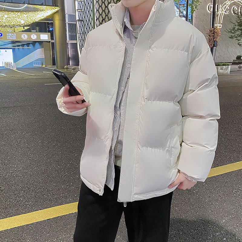 2024秋冬新款棉衣男士小棉袄加厚情侣ins百搭棉服立领保暖外套