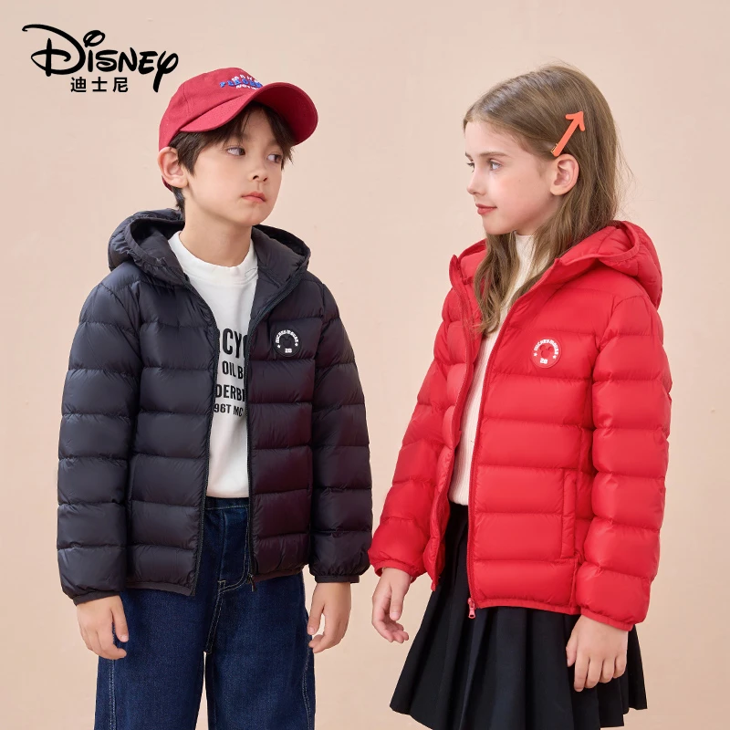 【旗舰店】Disney/迪士尼儿童轻薄羽绒服秋冬保暖连帽外套U011【ZY】