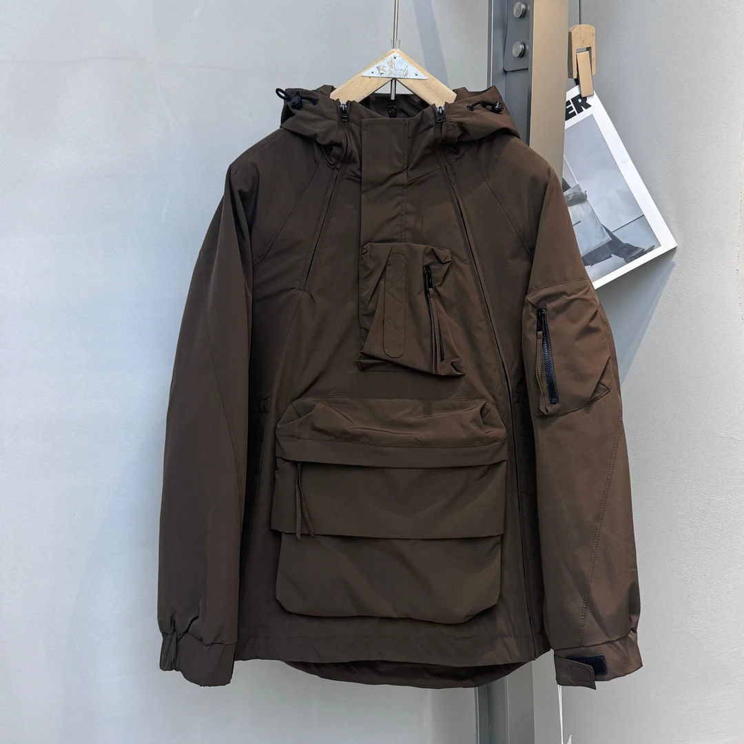 【18021】【阳阳】Z-18021原创UUS设计师款.连帽冲锋衣二棉夹克外套