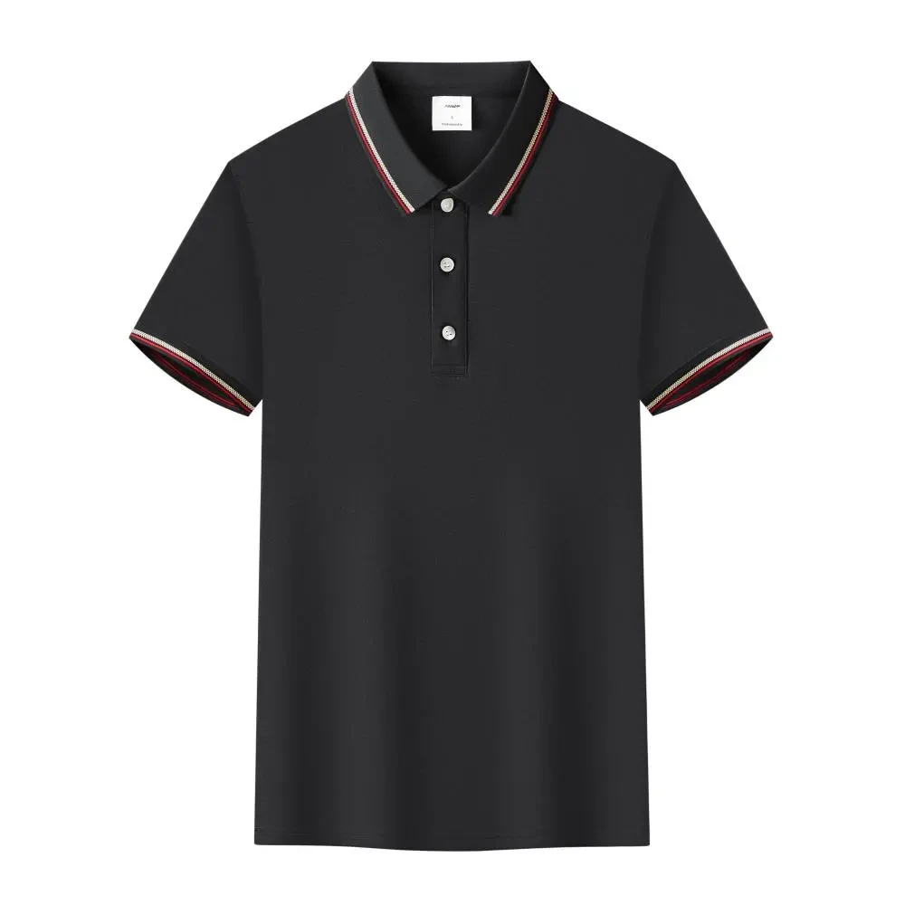 8382定制翻领夏季企业团队冰丝POLO衫工作服短袖工装印字刺绣logo