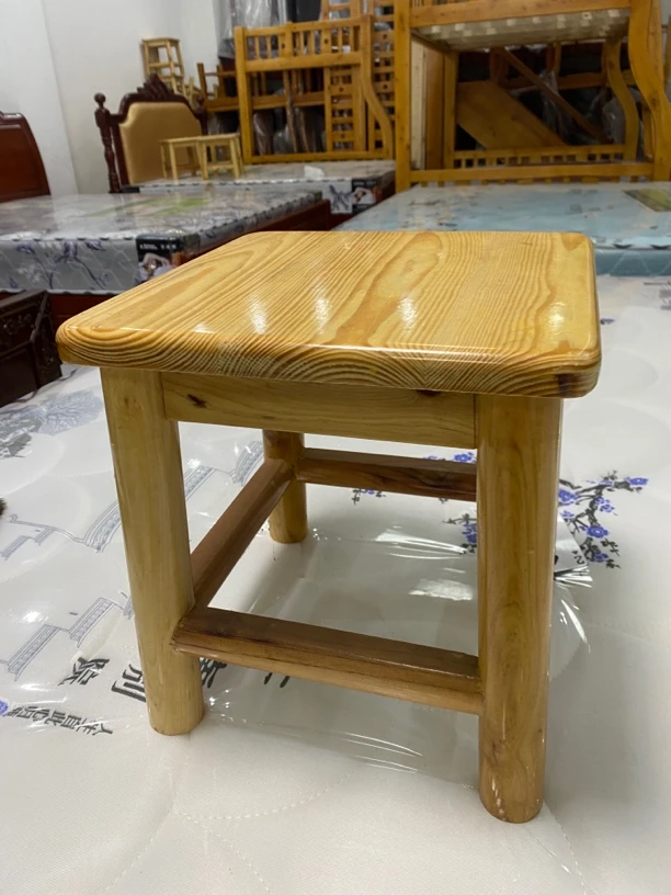 实木榫卯小矮凳！