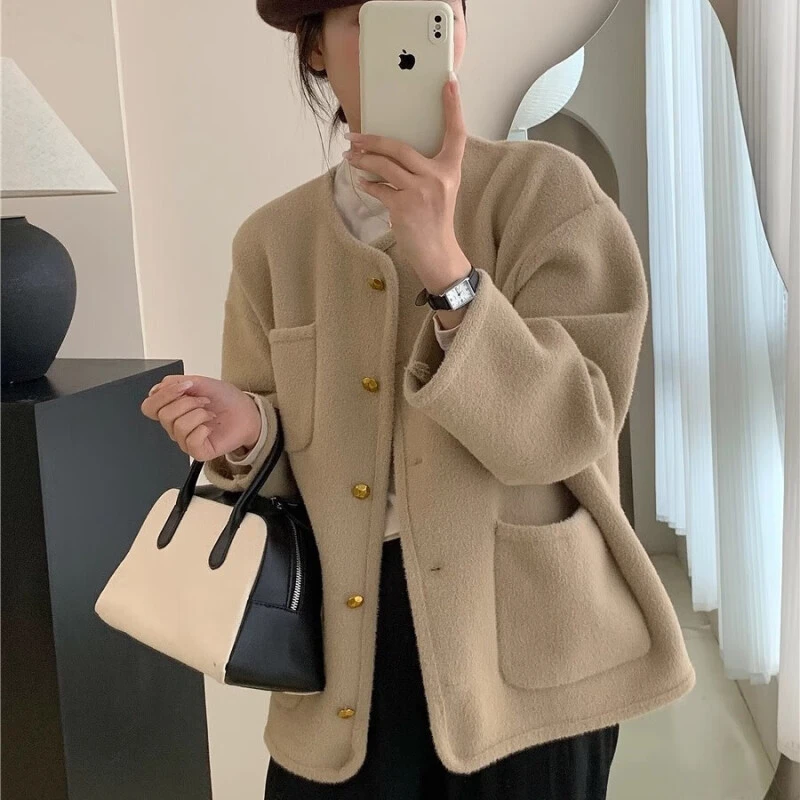 针织开衫女2024春秋季新款洋气百搭法式轻奢小香风小个子毛衣外套