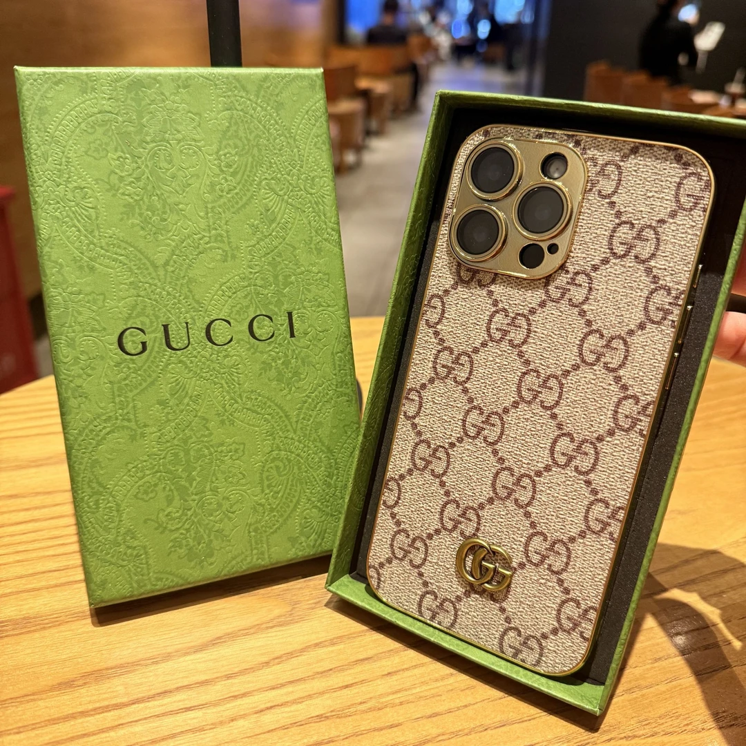 时尚苹果17promax手机壳古驰iPhone16防摔高档奢华14pro适用13/15