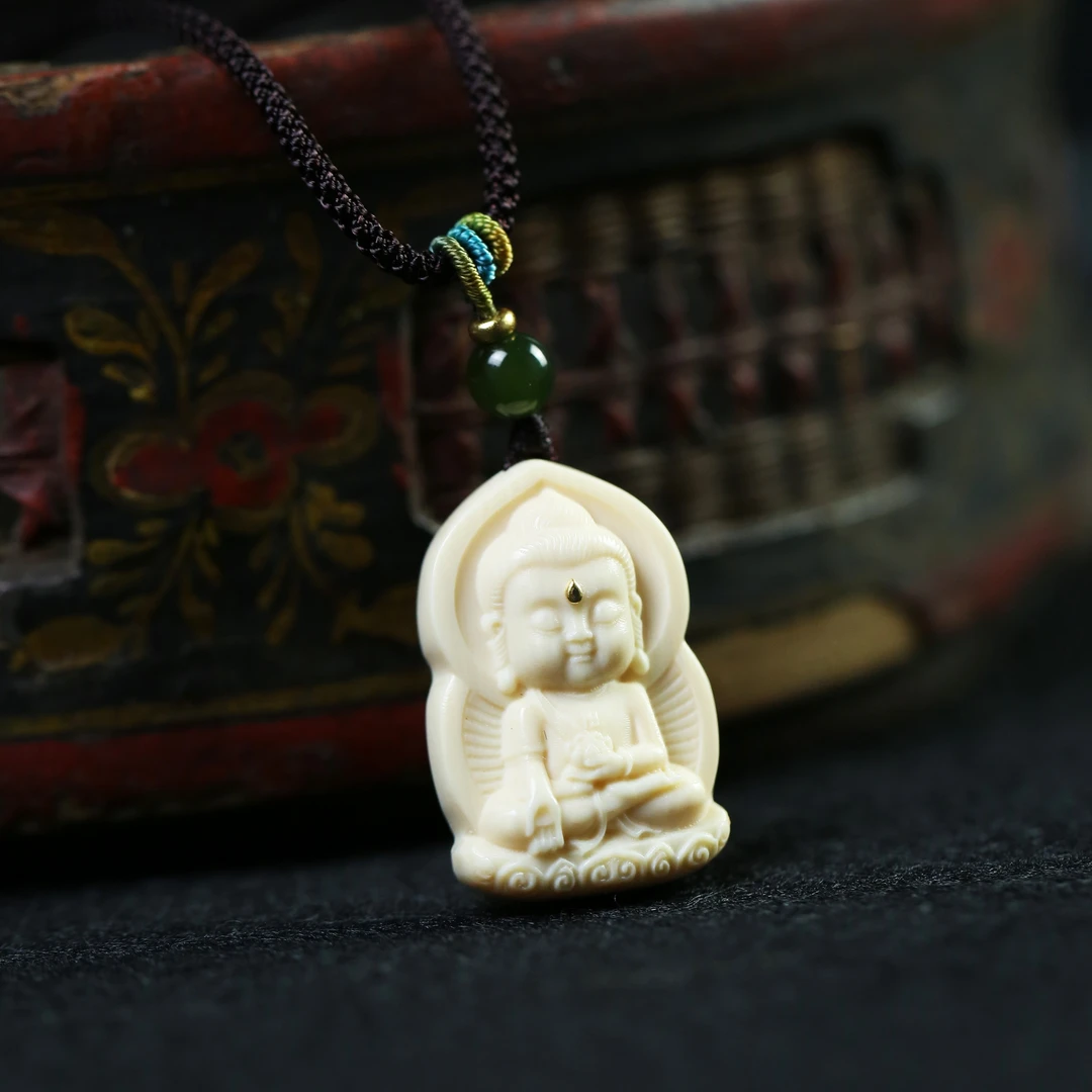 猛犸雕刻 药老师( 3.0*2.0*0.8cm)吊坠 男女款