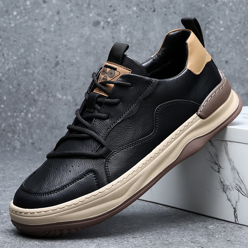 真皮牛皮男鞋夏季新款镂空洞洞透气百搭轻便潮流男士运动休闲凉鞋