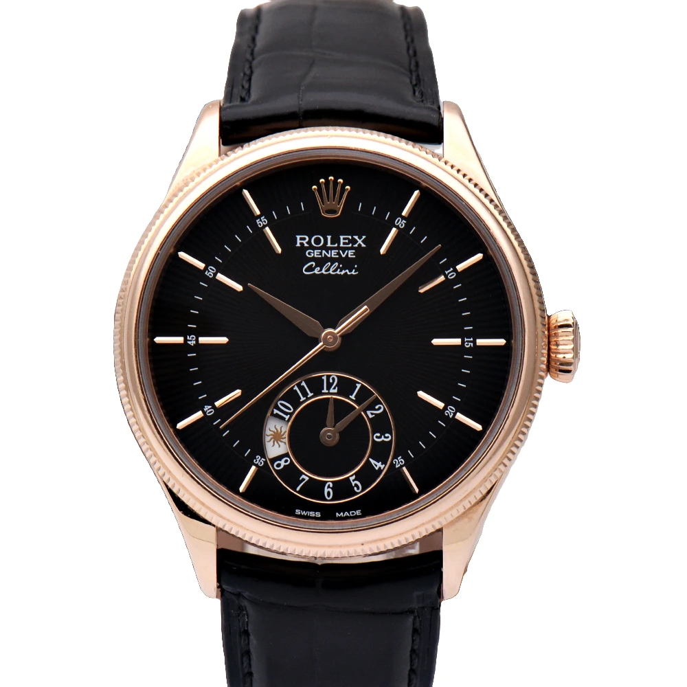 99新 Rolex/劳力士 切利尼系列50525/玫瑰金39mm自动机械男表单表