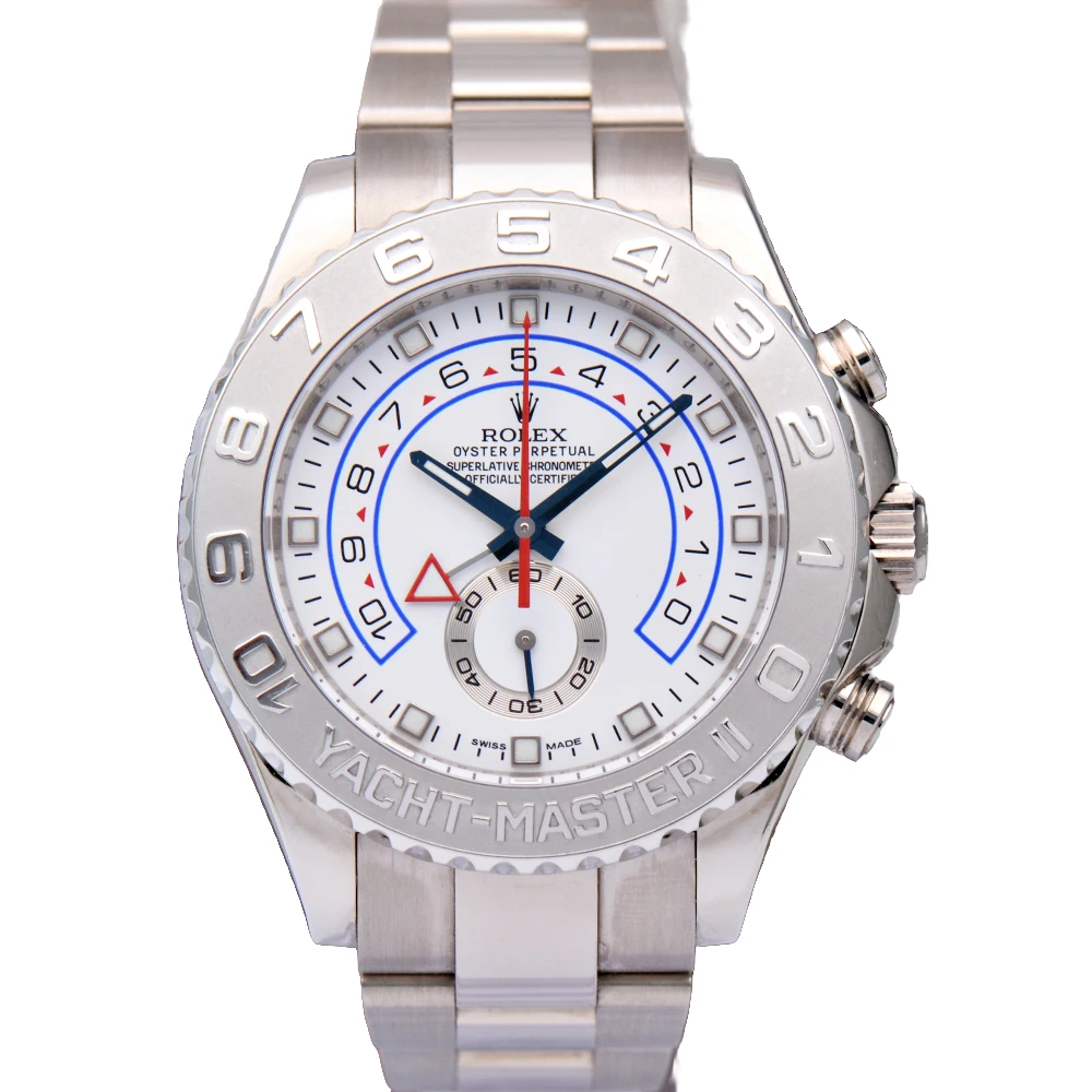 99新 Rolex/劳力士 游艇名仕系列116689白盘蓝针44mm/18k白金男表