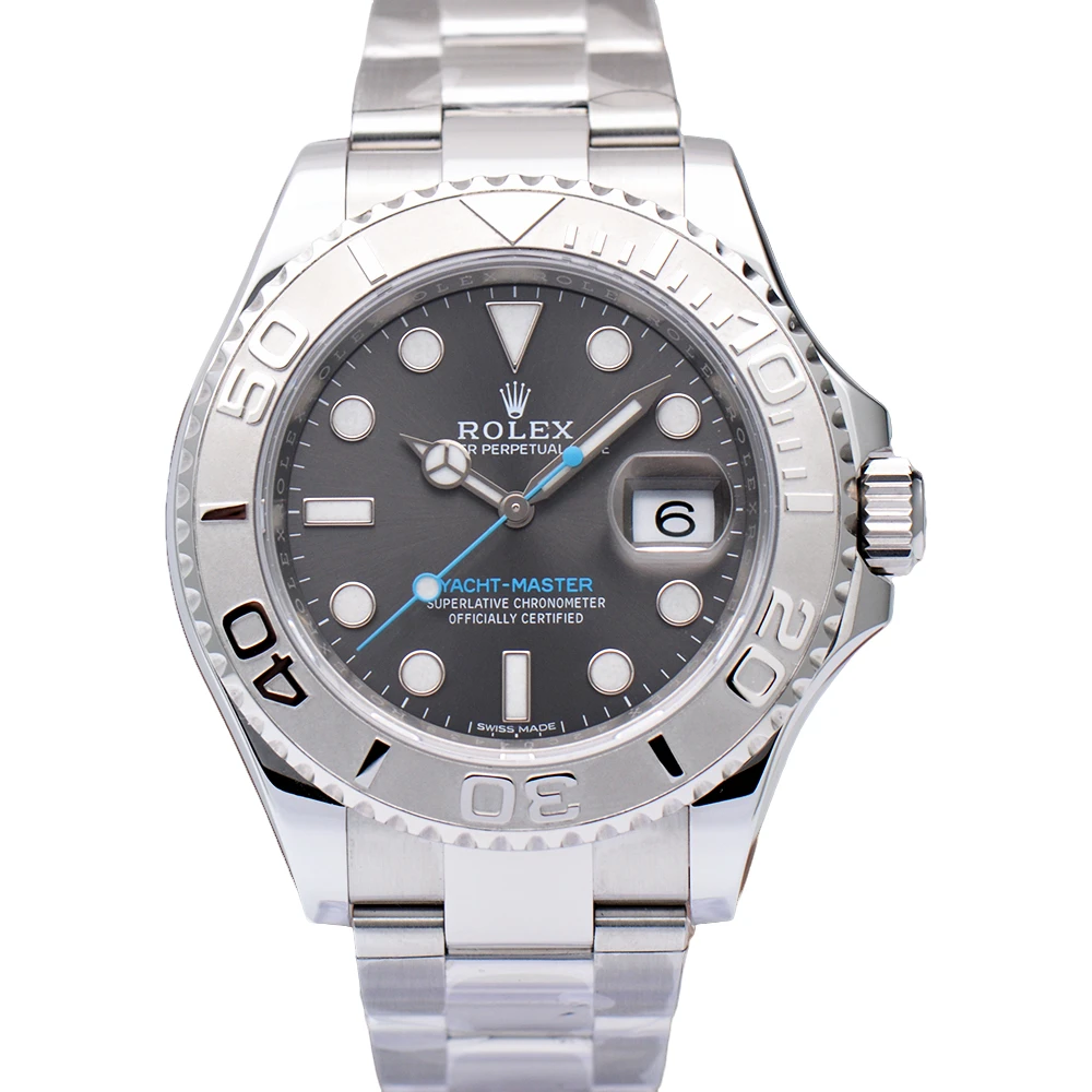 99新 Rolex/劳力士 全套游艇名仕系列116622灰盘铂金圈40表径男表