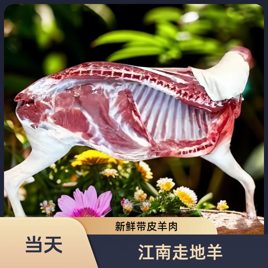侠客农新鲜江南走地羊带皮羊肉