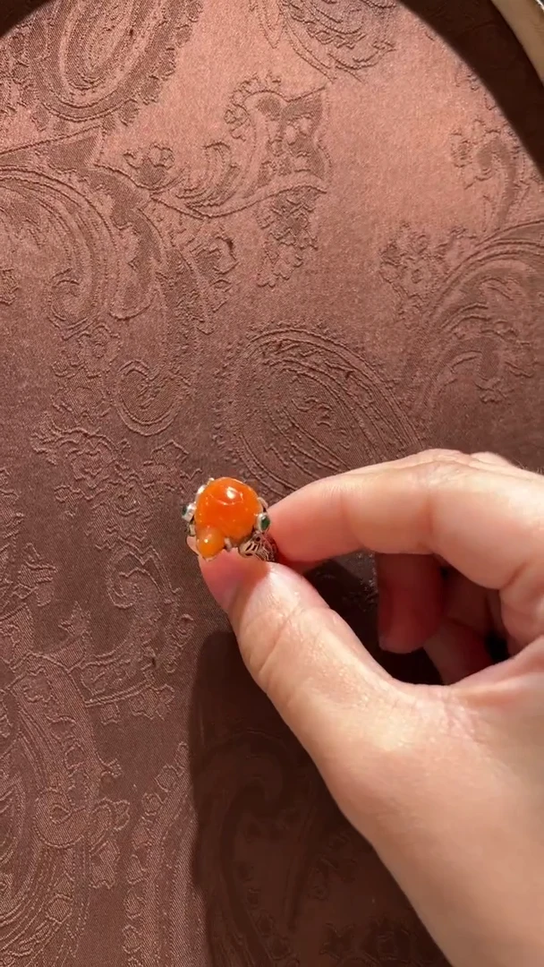 【闪购商品】翡翠戒指银S925镶嵌