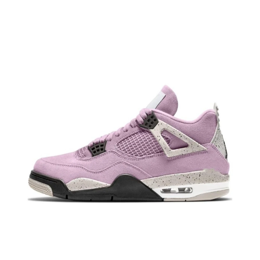 【耐克/就近门店发货】NIKE女子AIR JORDAN 4粉黑休闲鞋AQ9129-501