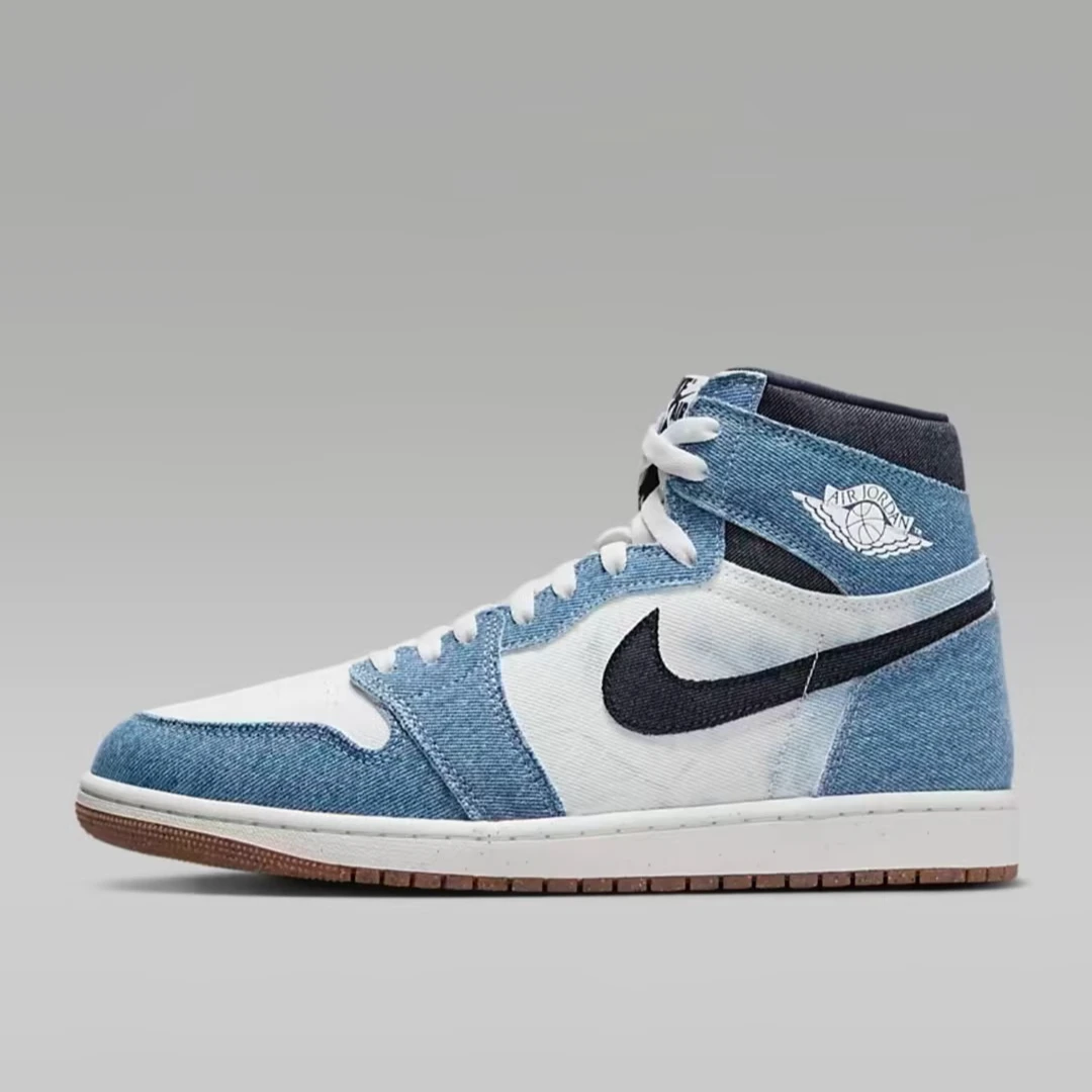 【NK/就近门店发货】耐克男子AIR JORDAN 1”丹宁“休闲鞋FQ2947-100